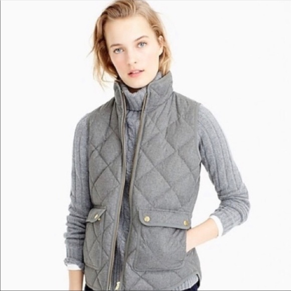 J. Crew Jackets & Blazers - J Crew NWT Excursion quilted flannel vest size M
